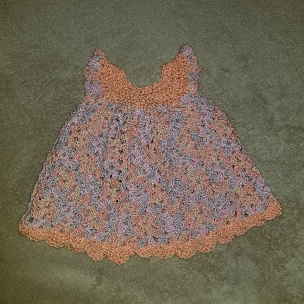 Crochet baby dress